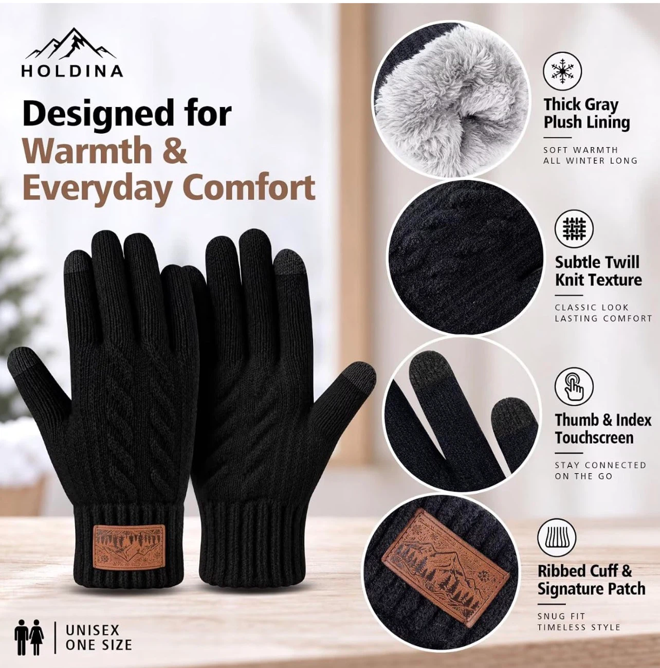 2-Pair Winter Knit Gloves - photo 3