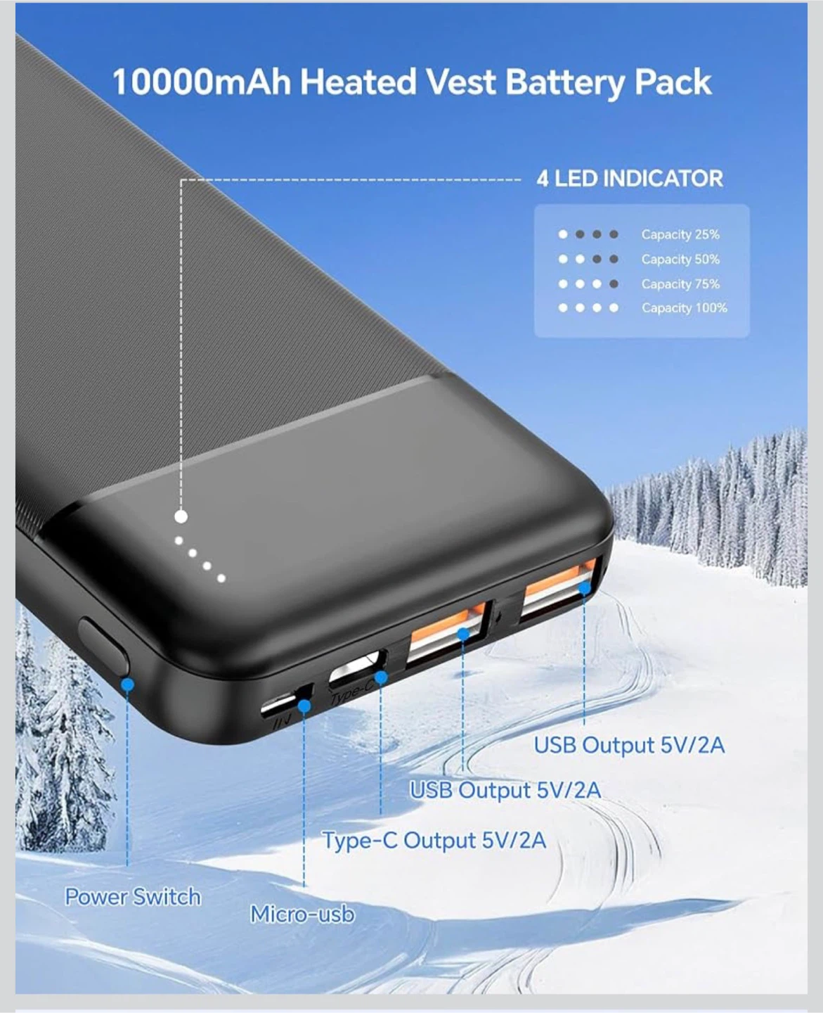 2 Pack 10000mAh Portable Power Banks - photo 4