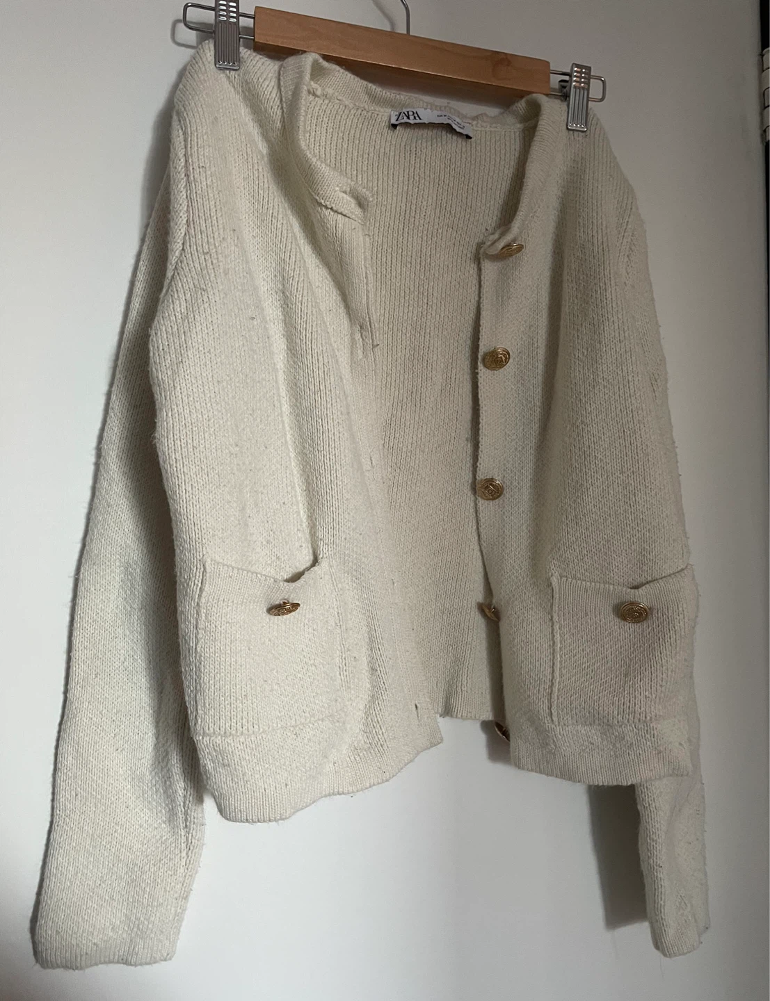 Zara Cream Knit Cardigan