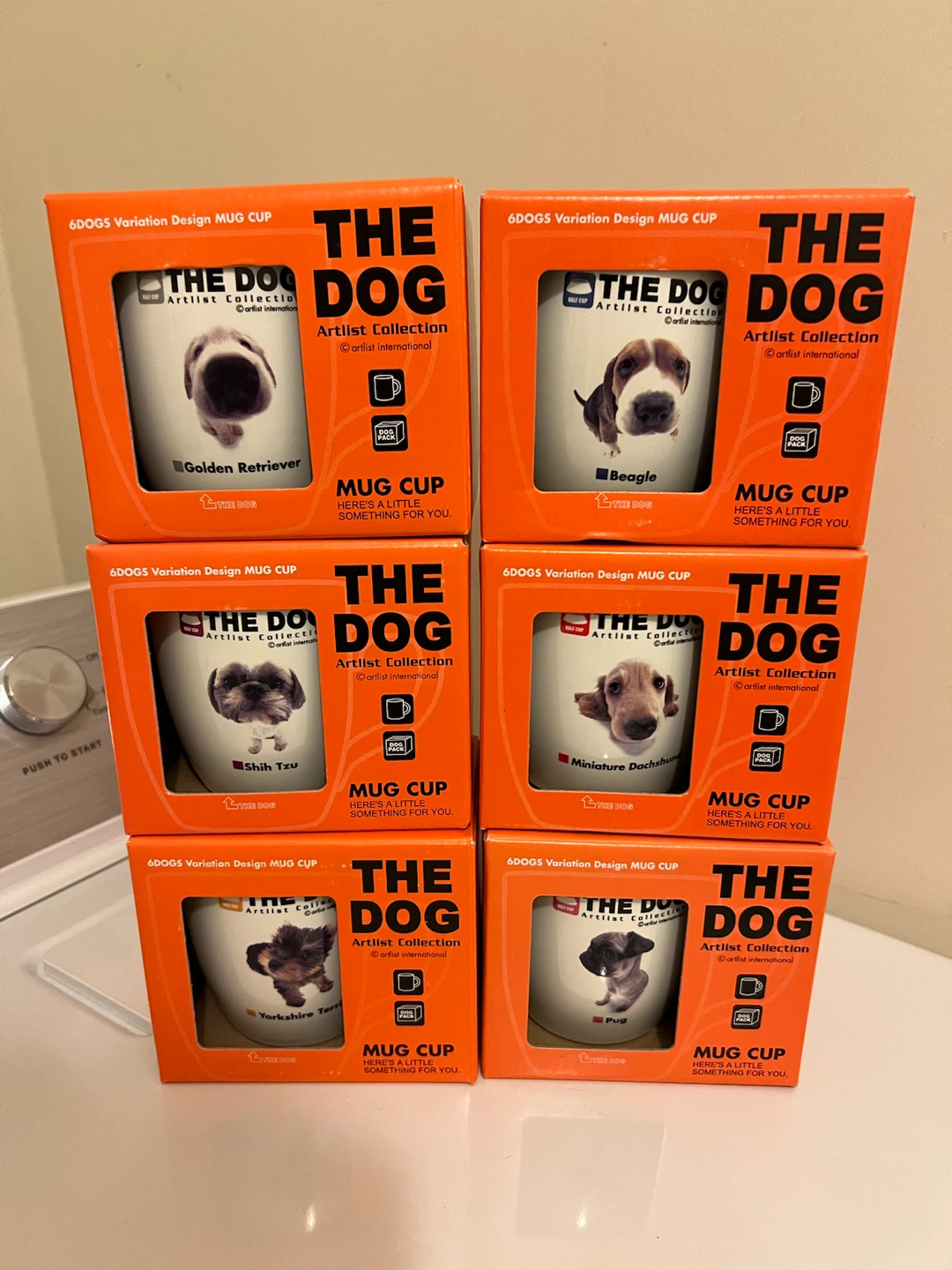 The Dog Artlist Collection Mugs (Set of 6)