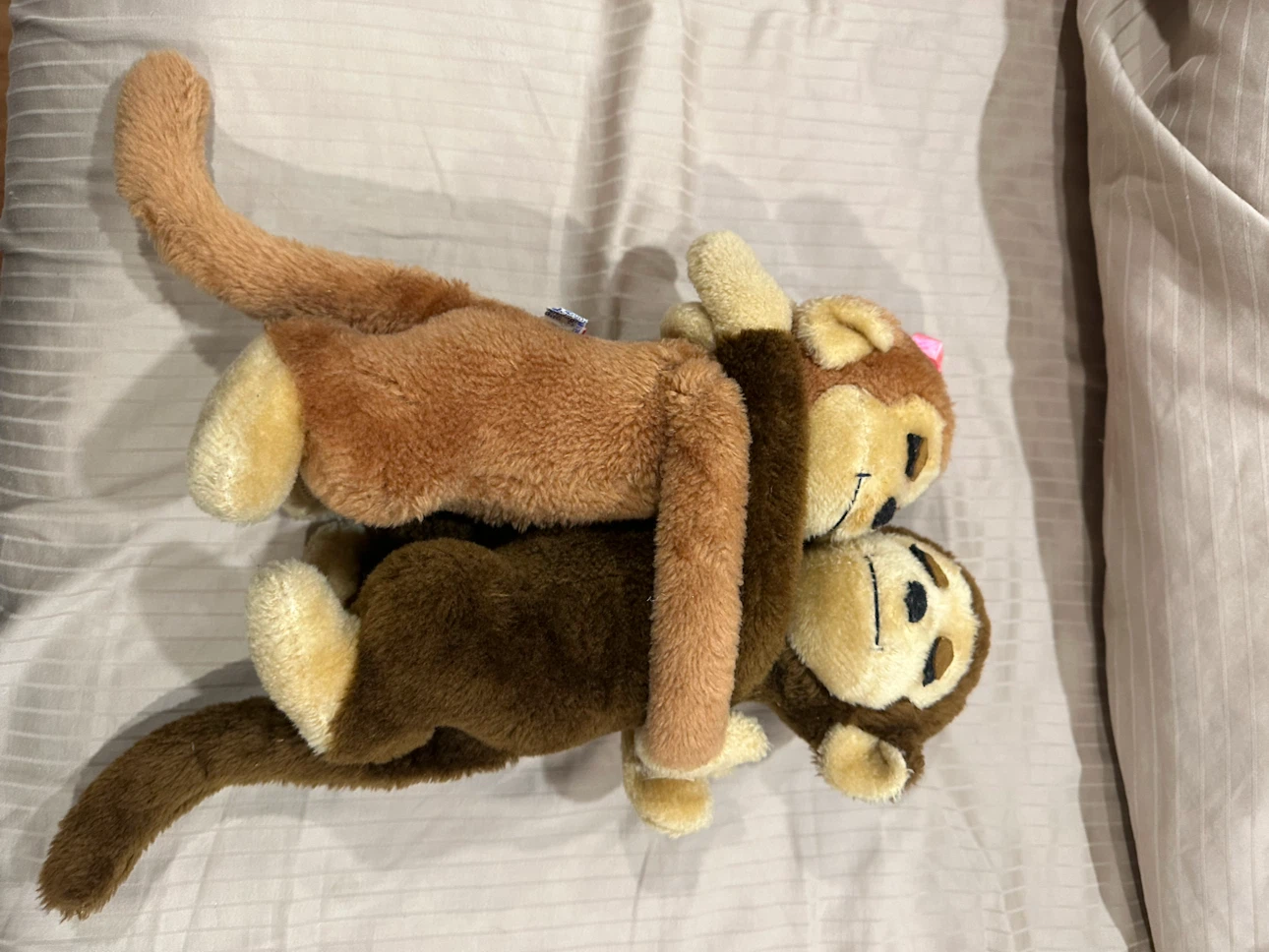 Pair of Dakin Hugging Monkey Plush Toys