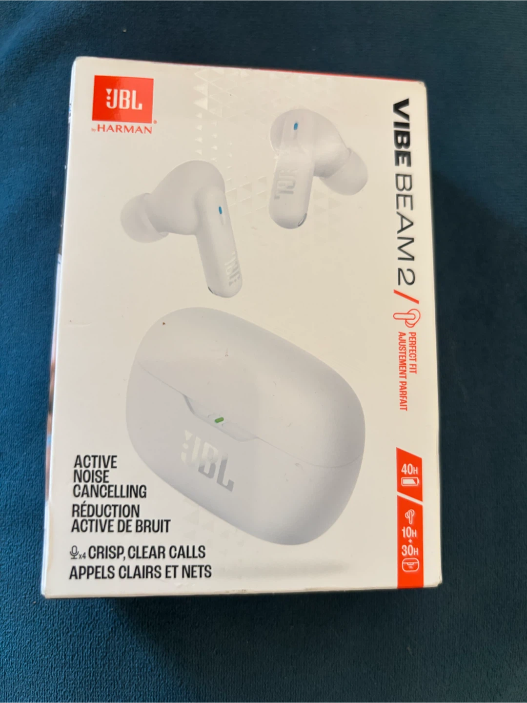 JBL Vibe Beam 2 Wireless Earbuds White