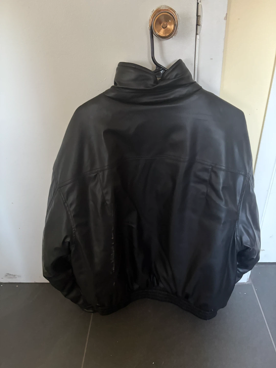 Zara Black Faux Leather Jacket - photo 2