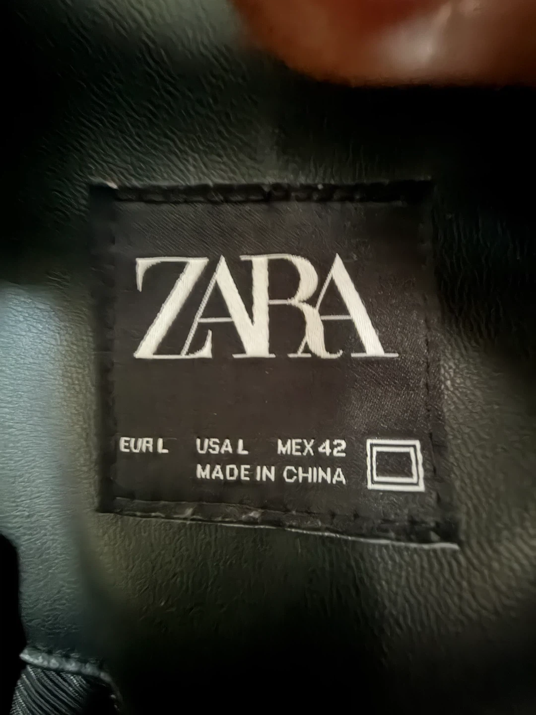 Zara Black Faux Leather Jacket - photo 3