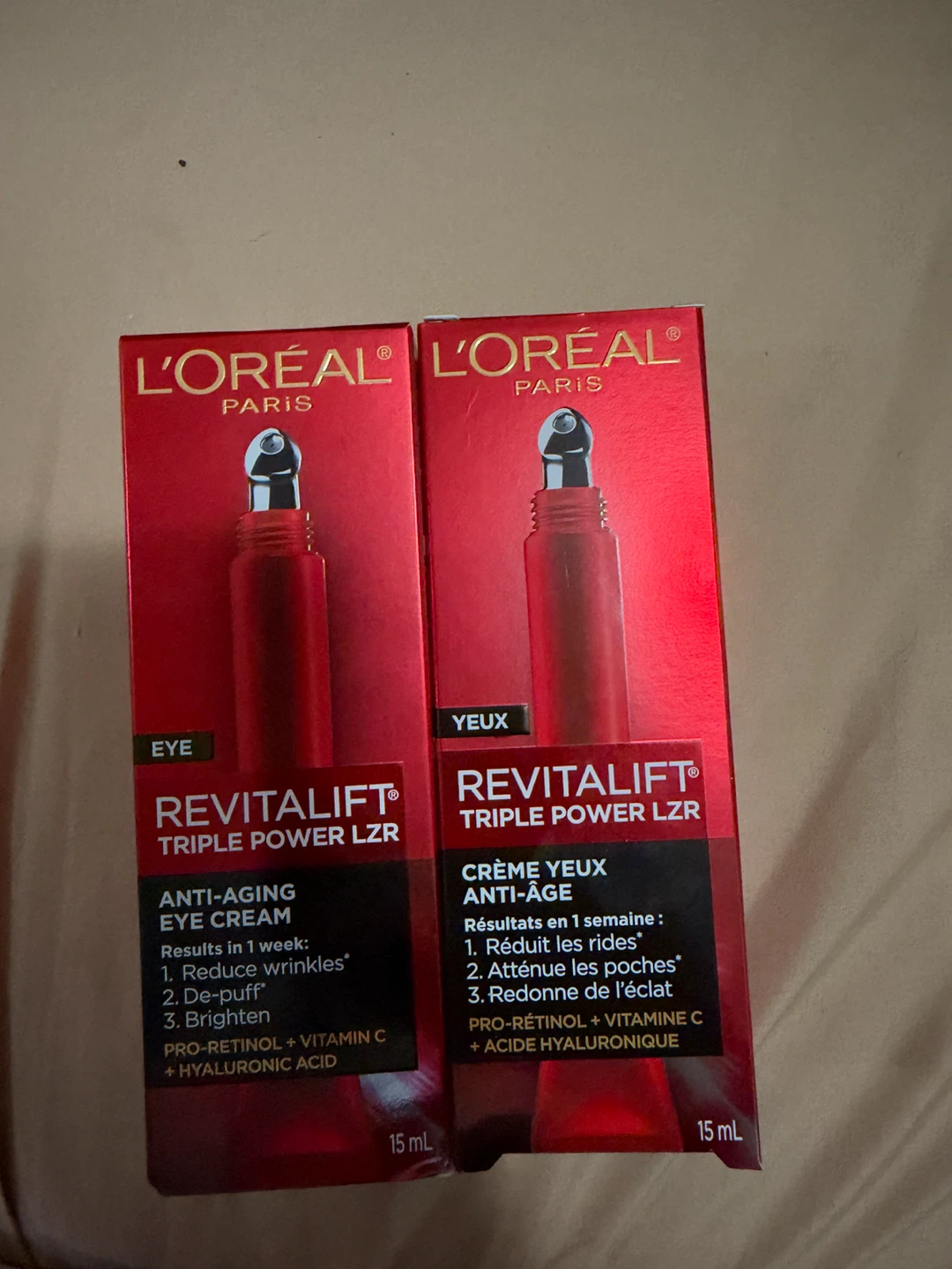 L'Oreal Revitalift Triple Power LZR Eye Cream (2 Pack)