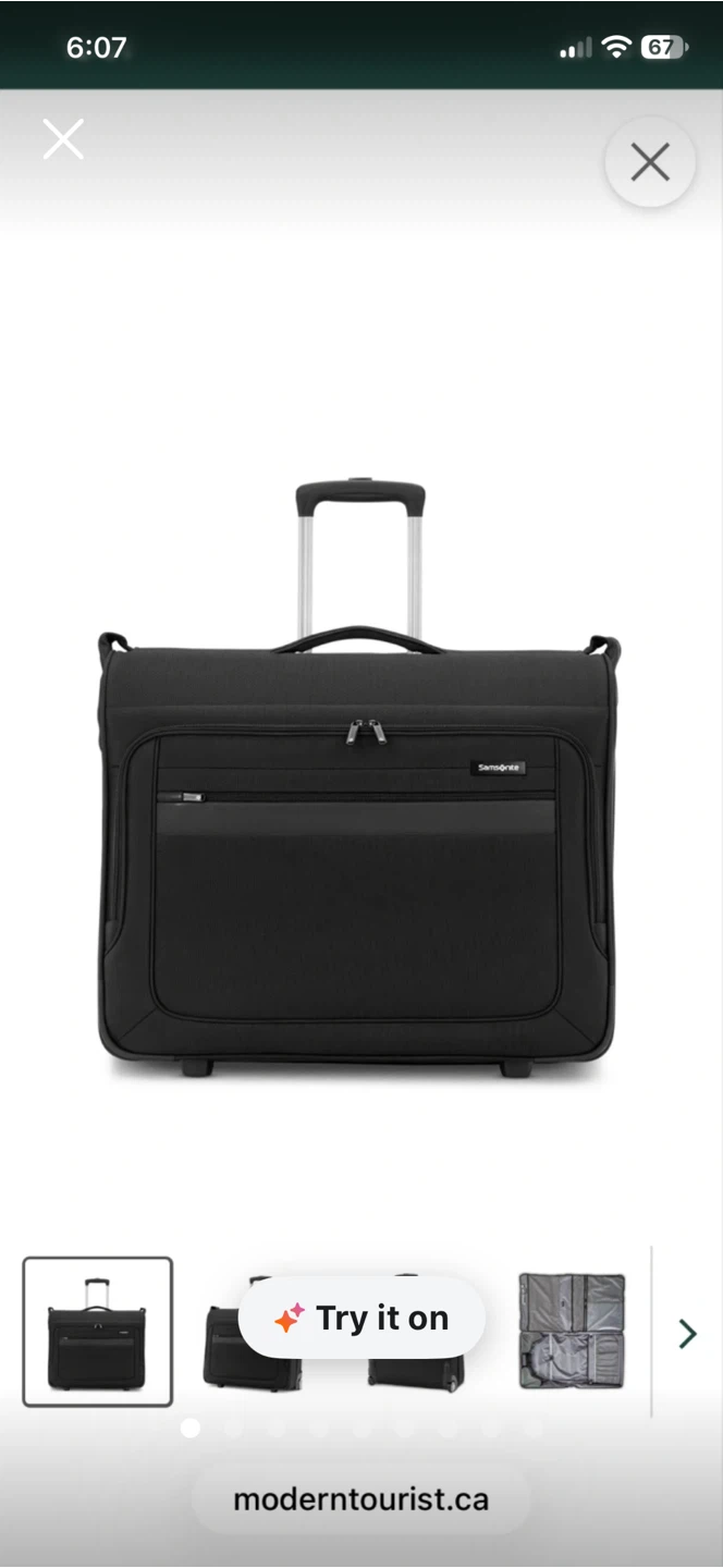 Samsonite Rolling Garment Bag