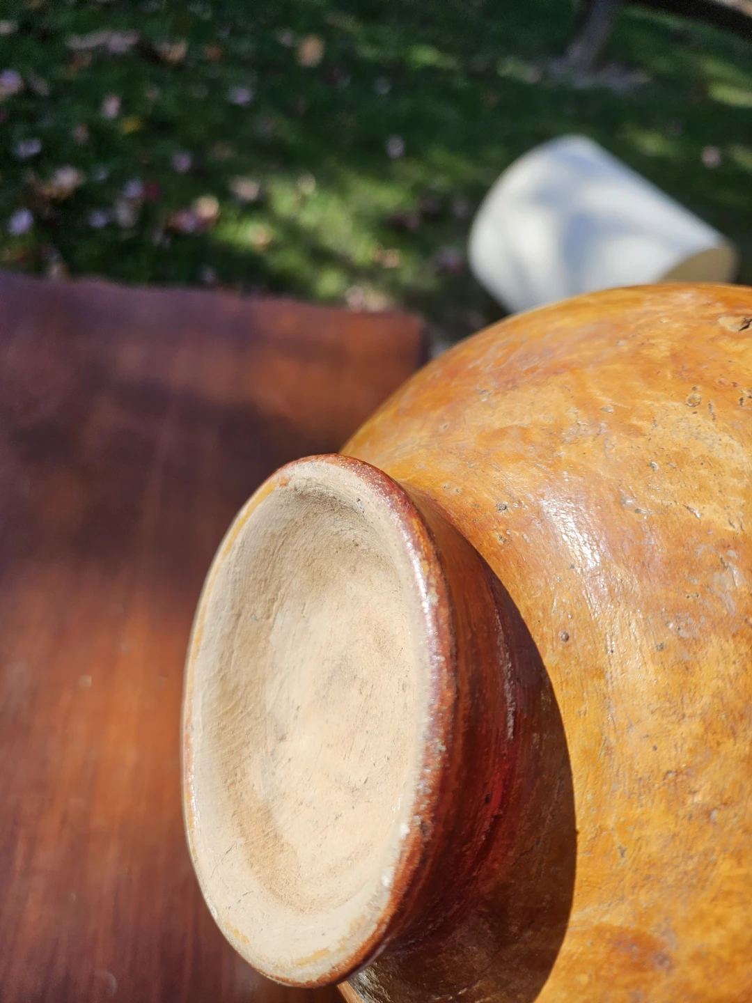 Hand-painted terracotta clay vase - photo 4