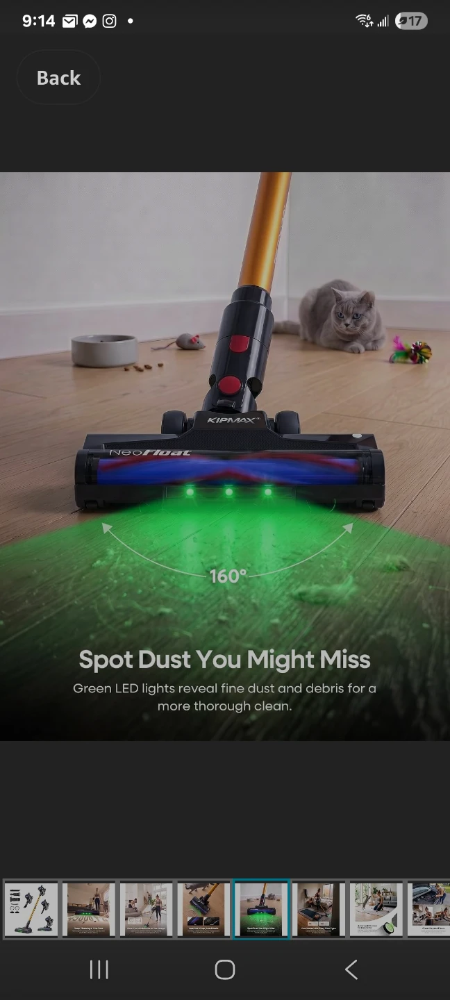 Cordless Vacuum Cleaner, 45KPa 450W 55Min for Pet Hair & Carpet - photo 5