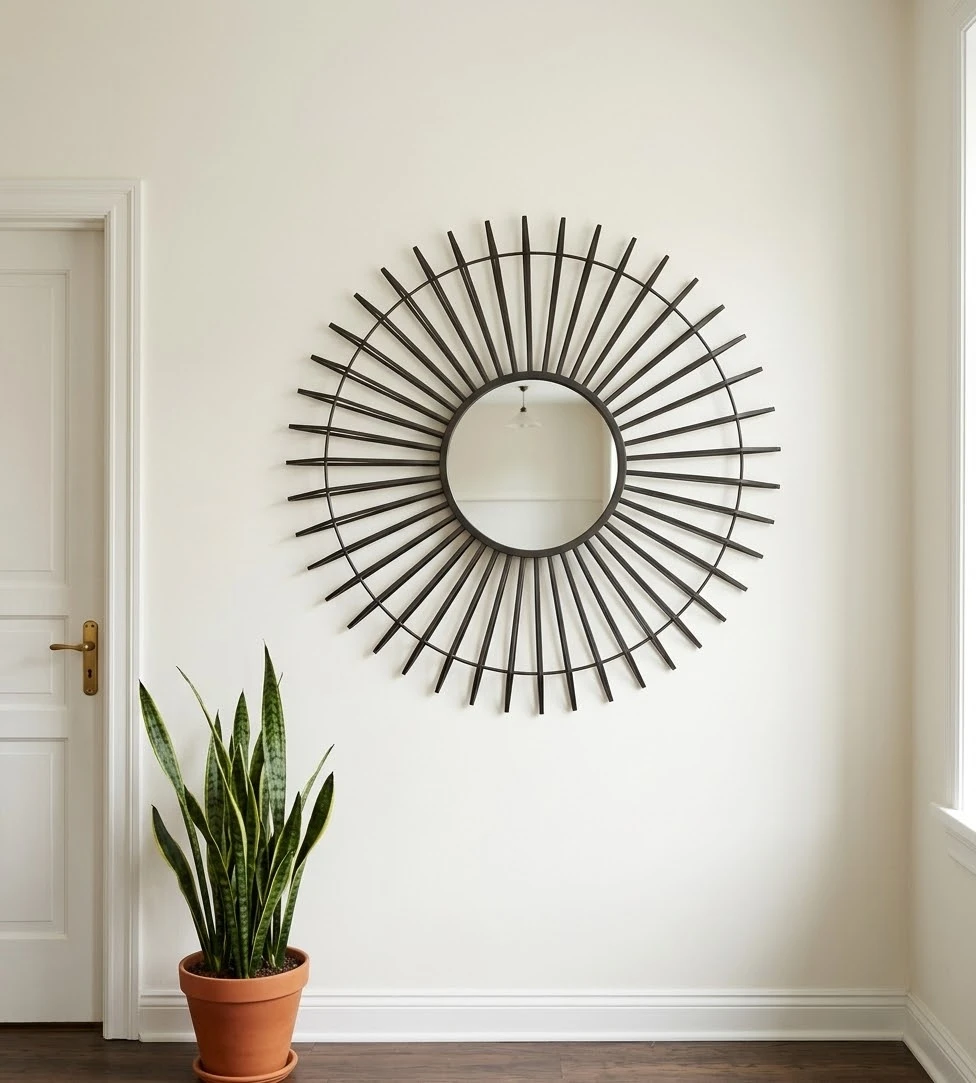 Modern Sunburst Wall Mirror by Structube ✨