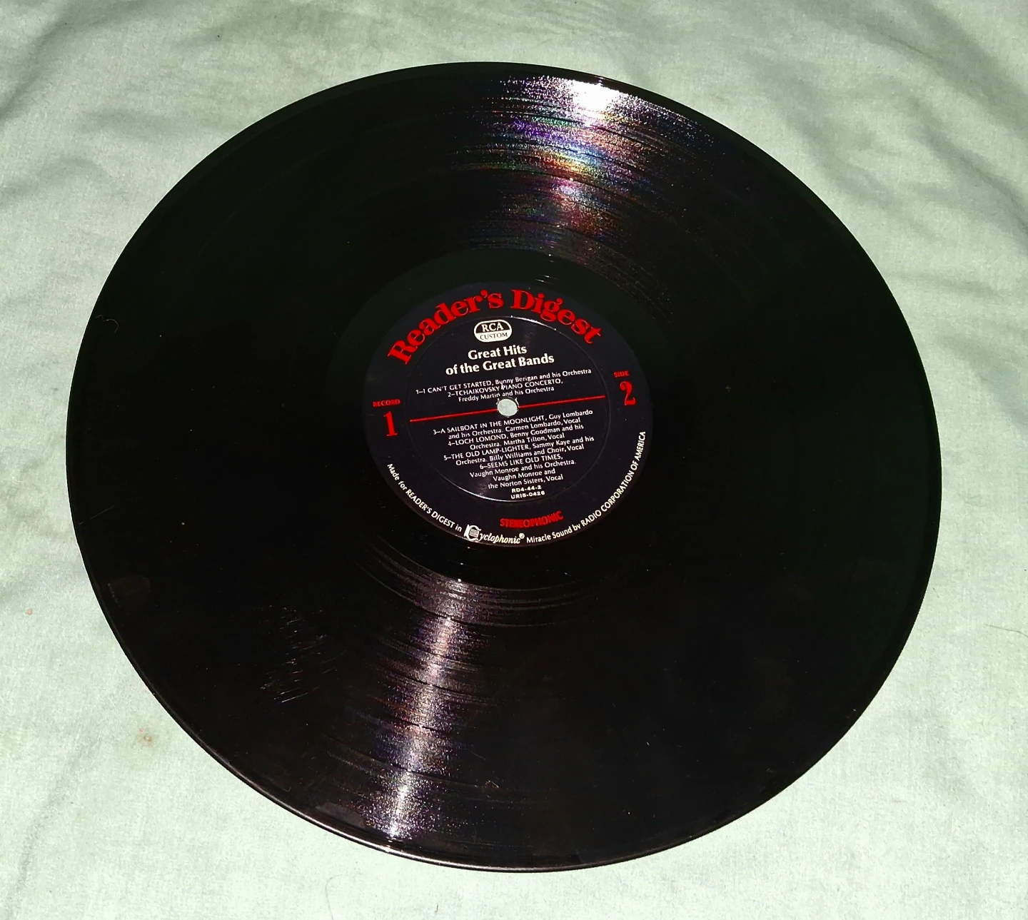 Great Hits Of The Great Bands  VG Condition 1969 Vinyl LP - photo 2