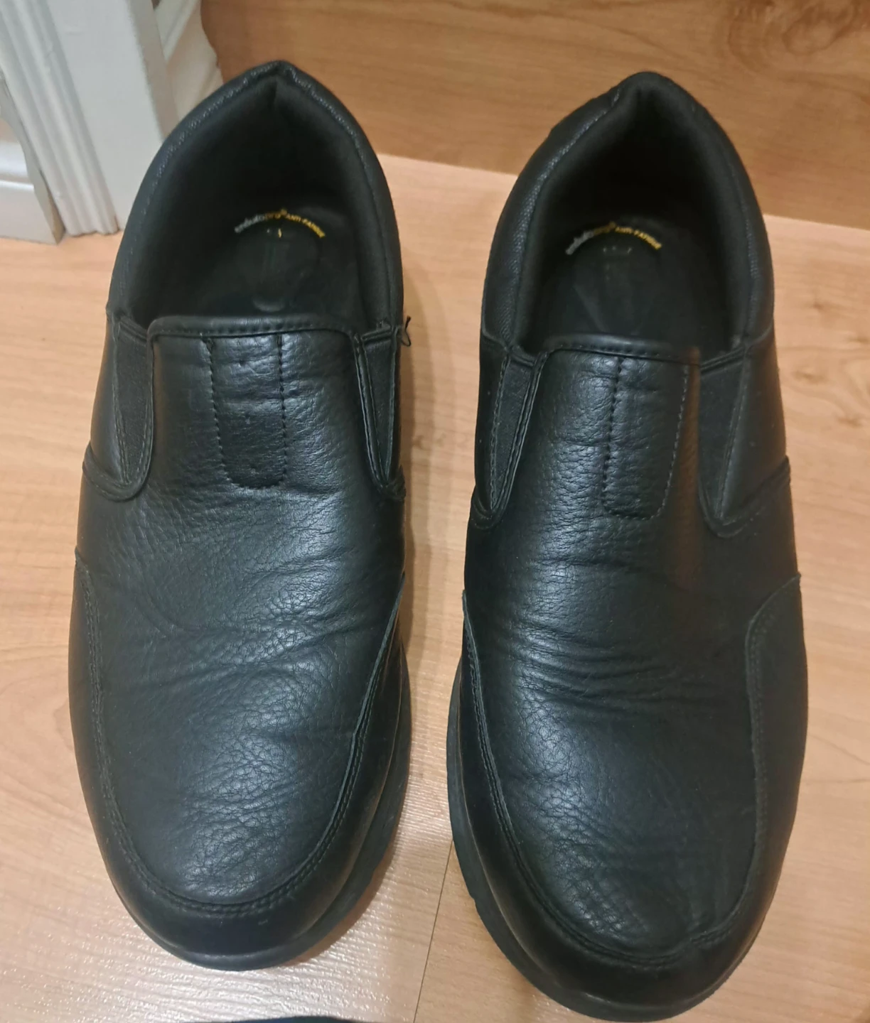 Men's Black Slip-on Shoes, Size 13 - photo 3