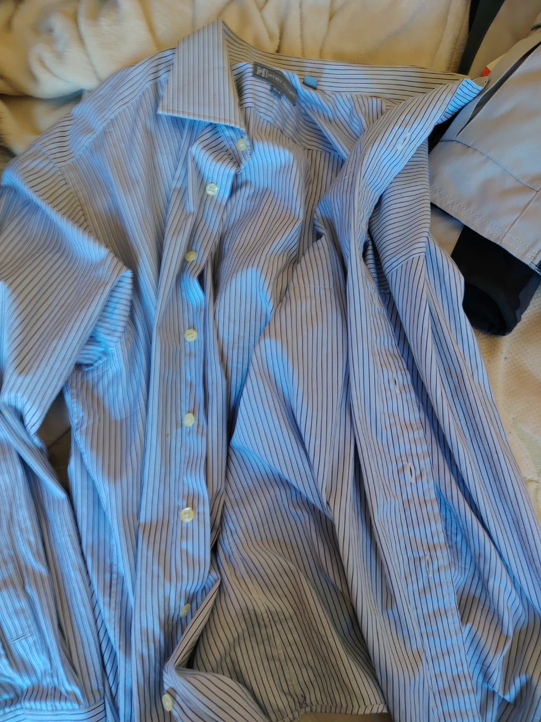 Hickey Freeman Striped Dress Shirt
