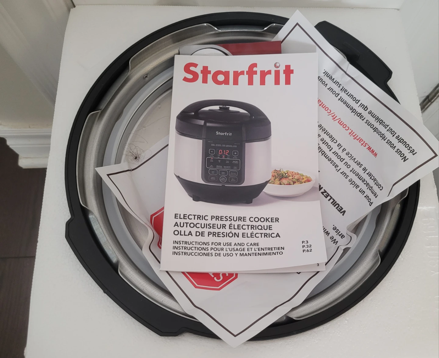 New Large Starfrit 8L Electric Pressure Cooker - photo 3