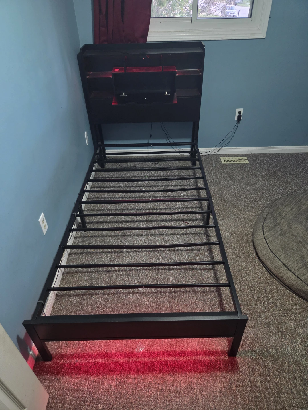 Twin Bed with Headboard