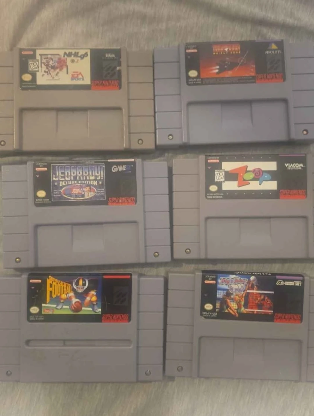 Set of 6 SNES Games