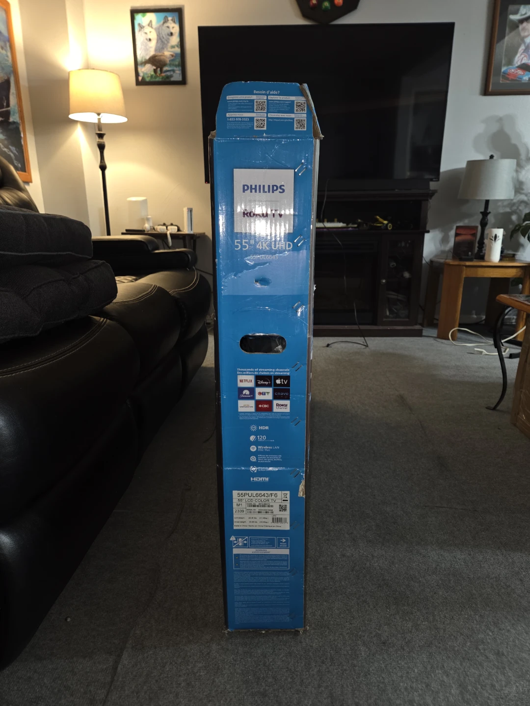 BRAND NEW IN BOX Philips 55 inch 4K UHD Roku TV - photo 5