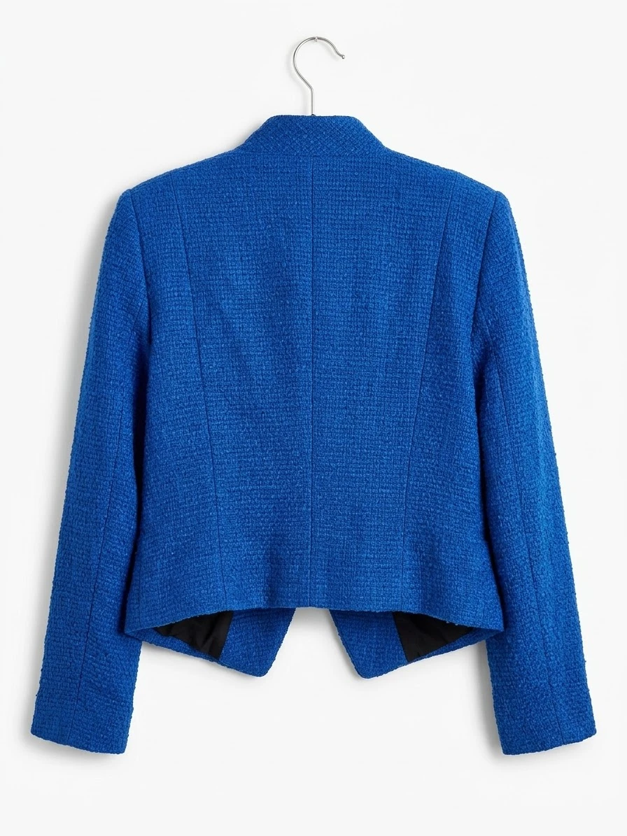 River Island Blue Textured Zip-Up Jacket - photo 2