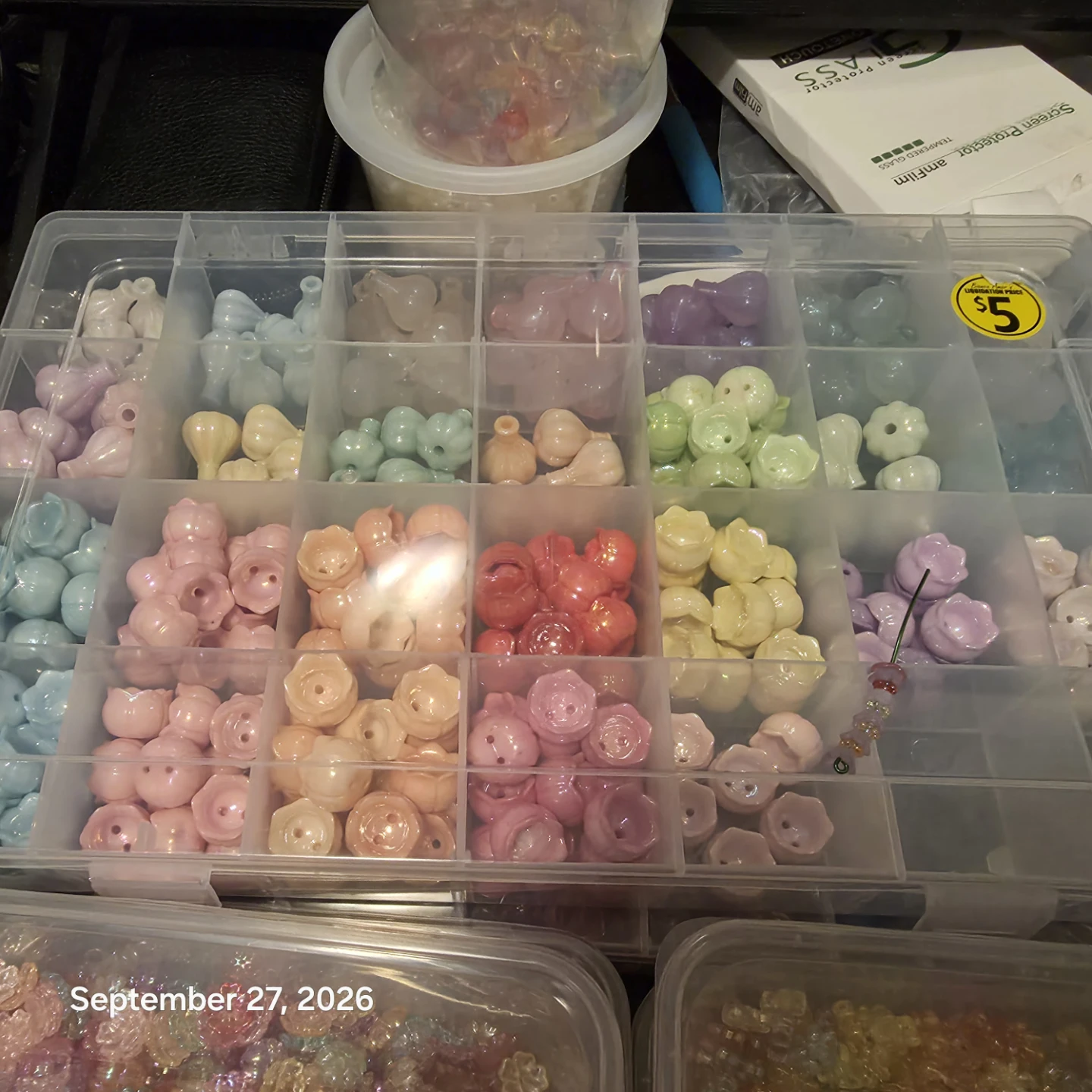 Assorted Multi-Coloured Floral Bead Craft Kit
