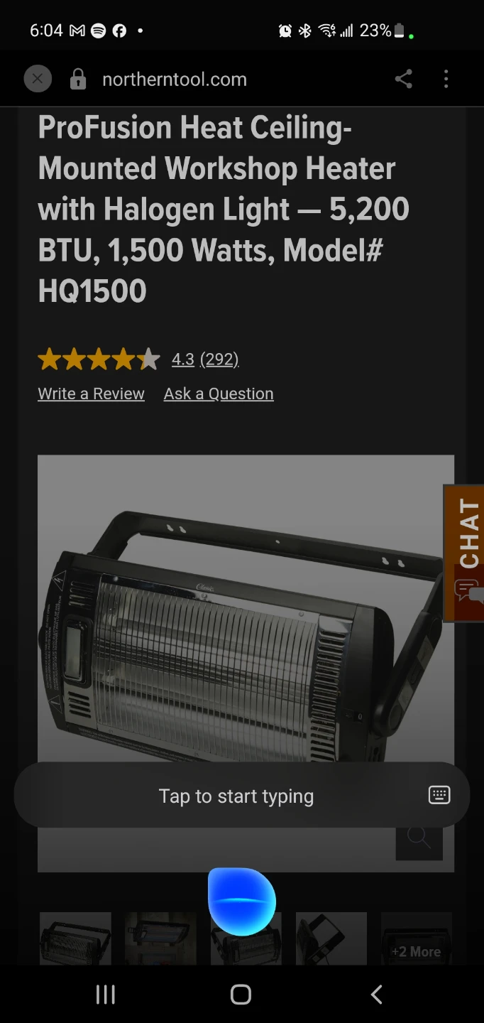 ProFusion Heat Ceiling-Mounted Workshop Heater HQ1500 - photo 3