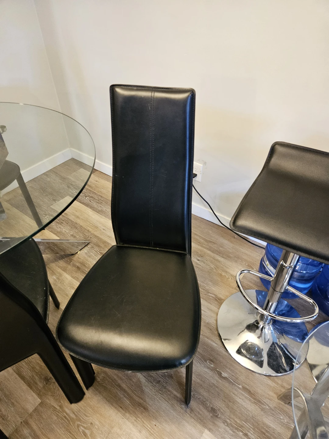 Glass Dining Table and 4 Chairs
