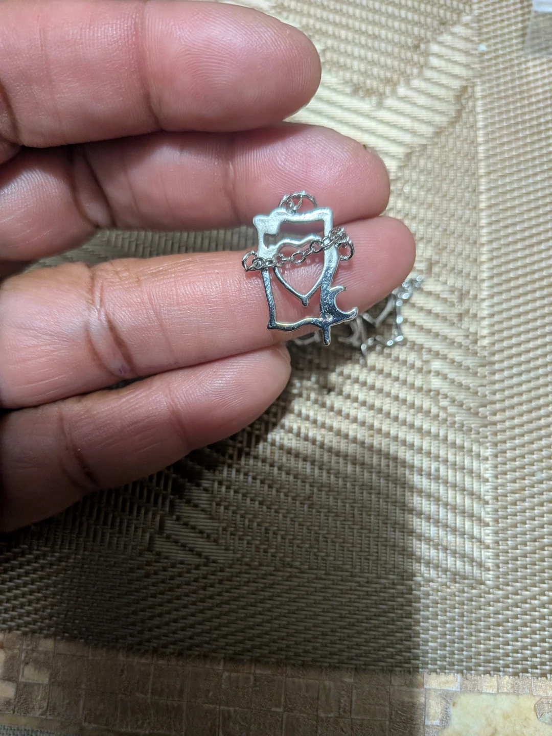Set of 3 Heart Shape Charms - photo 2