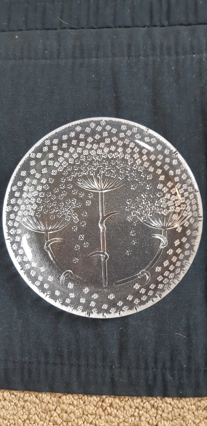 4 Vintage Rosenthal Glass Plates