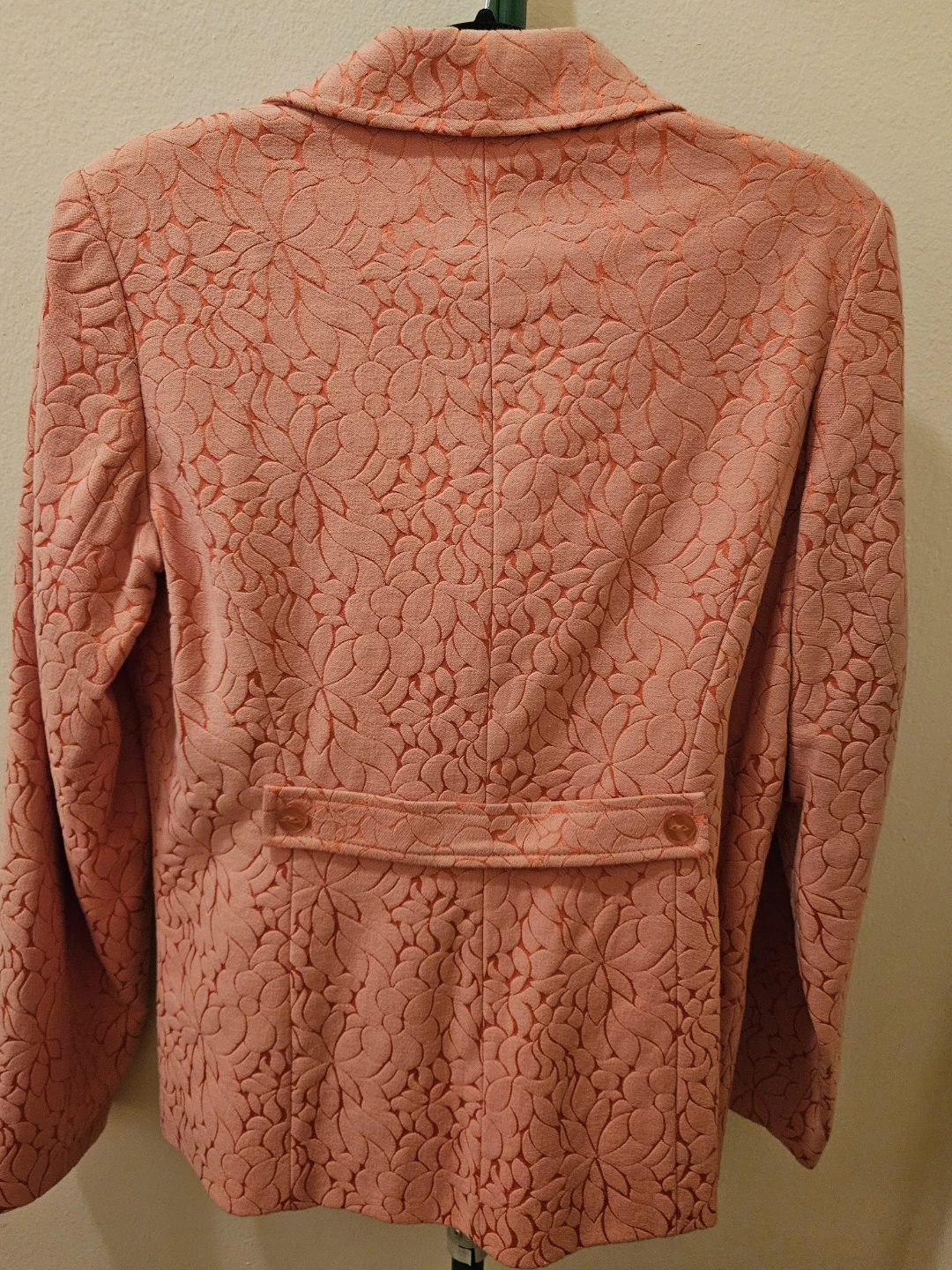 Dialogue Peach Floral Blazer - photo 4