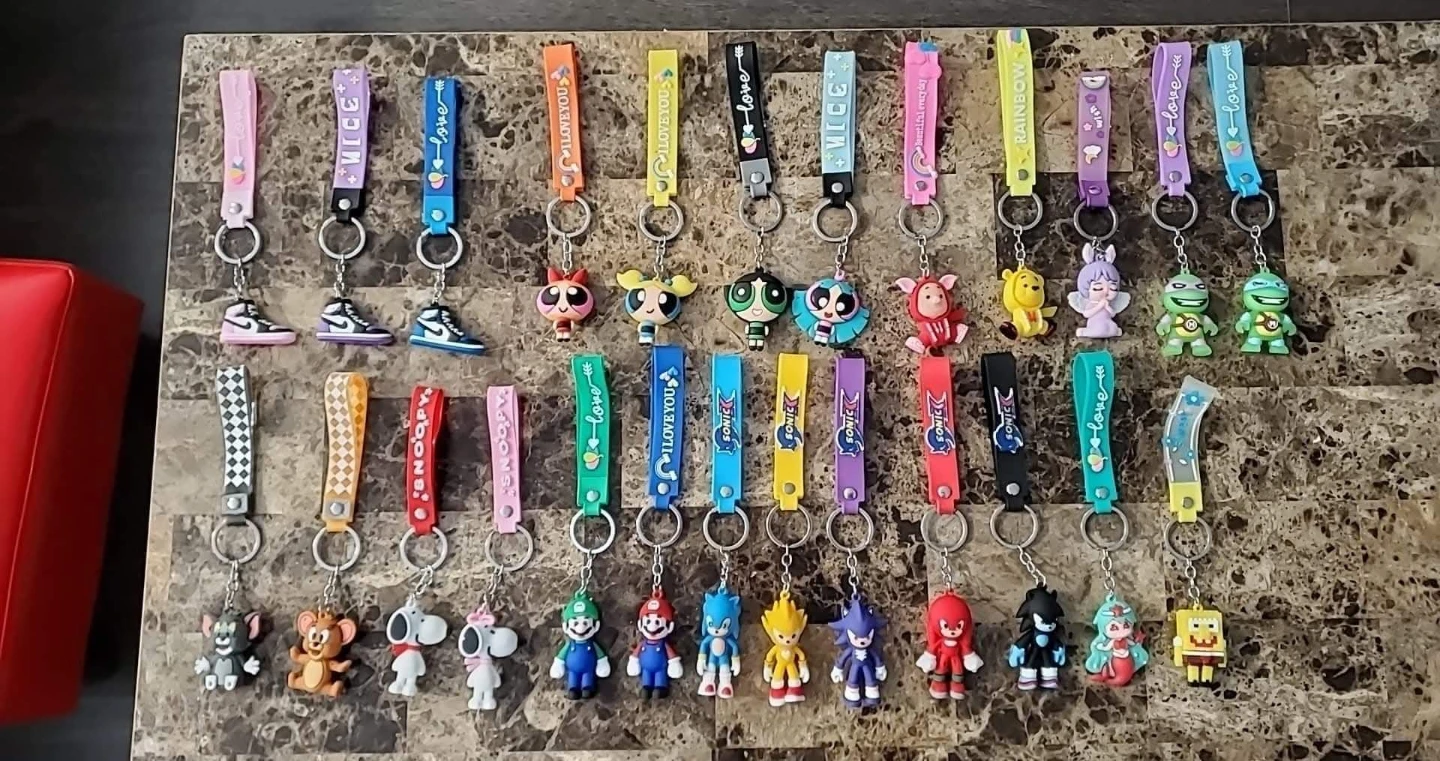 Assorted Silicone Character Keychains - photo 3