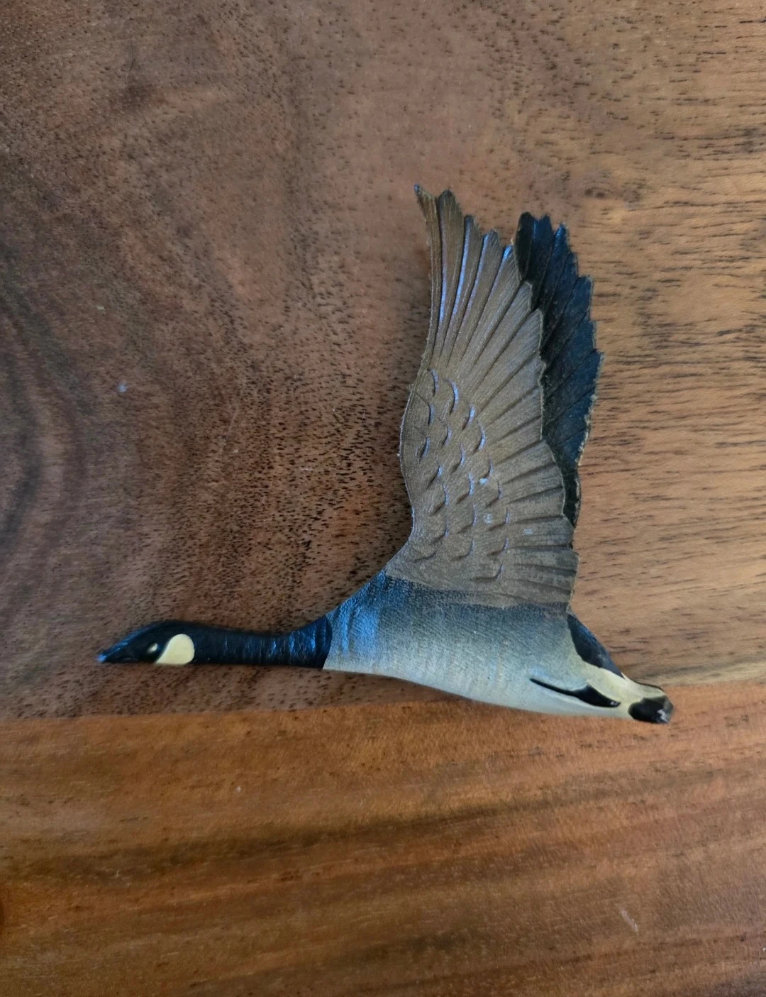 Handmade Leather Canada Goose Leather Pin