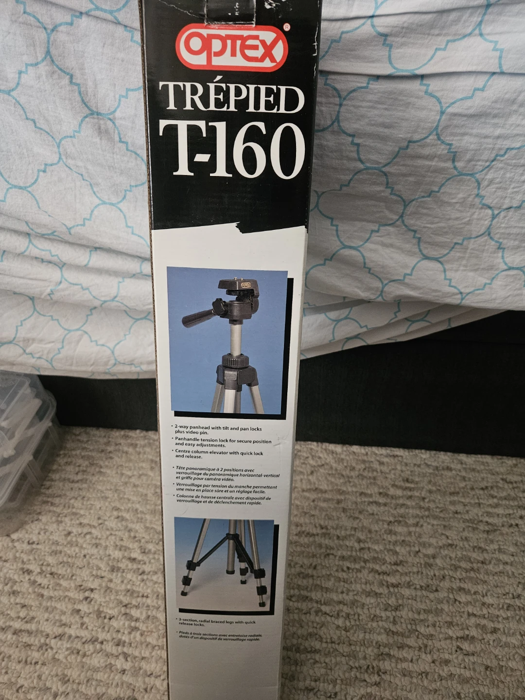 Optex T-160 Adjustable Camera Tripod – With Original Box - photo 3
