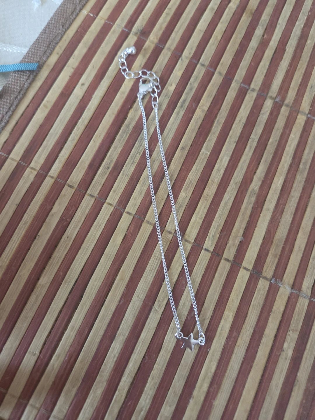 Silver-Tone Star Ankle Bracelet