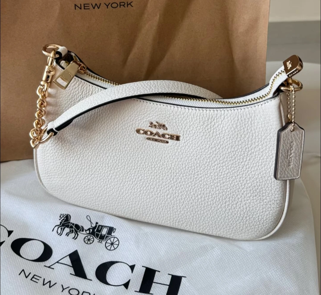 Authentic Coach Teri Shoulder Bag in Chalk New With Tag