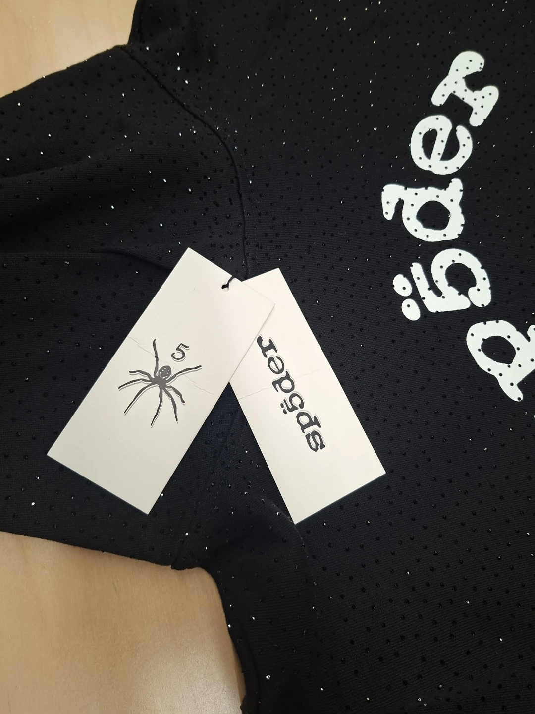 Sp5der Black Hoodie