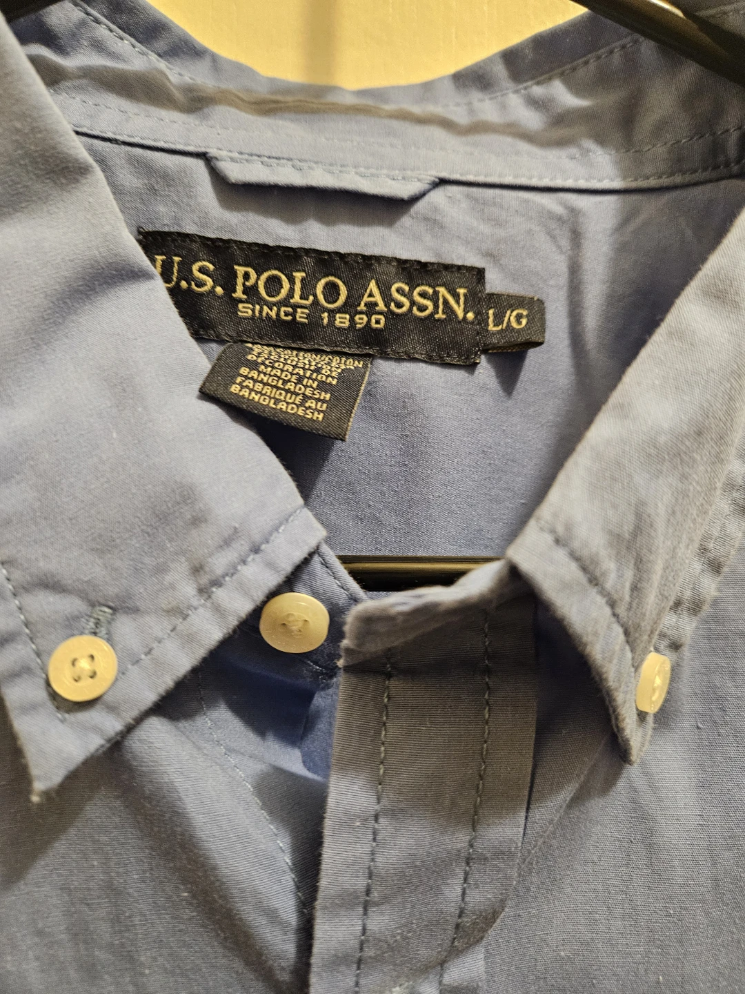 U.S. Polo Assn. Long Sleeve Shirt Size Large - photo 2