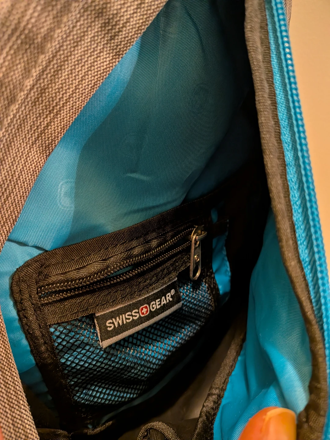 SwissGear Sling Backpack Grey and Blue - photo 3