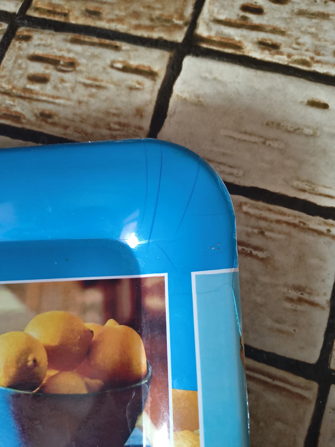 Lemon Pattern Serving Tray - photo 5