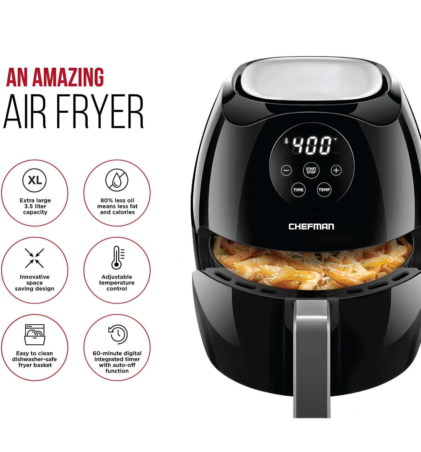 Chefman 3.5QT Digital Air Fryer - photo 3