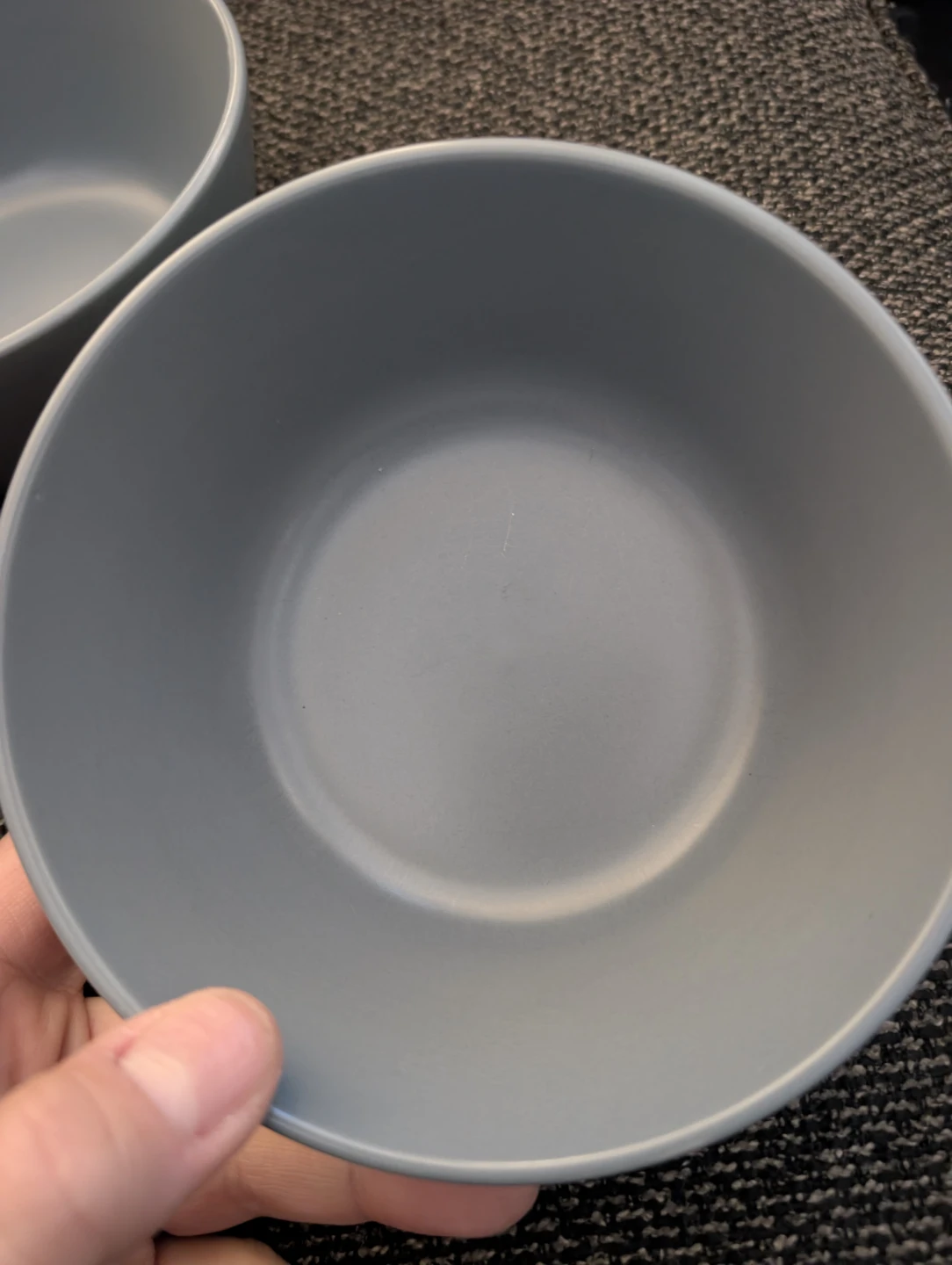 Set of 3 IKEA Grey Bowls - photo 2
