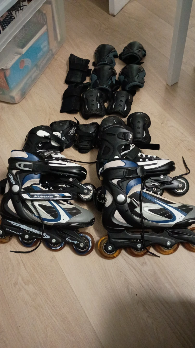 Bladerunner Inline Skates with Protective Gear