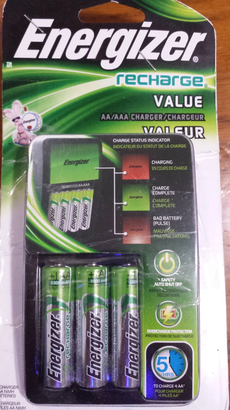 Energizer Recharge AA/AAA Battery Charger
