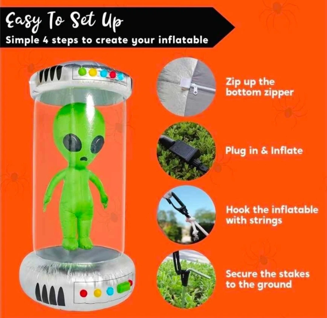 Joiedomi 7ft Animated Alien Inflatable - photo 3