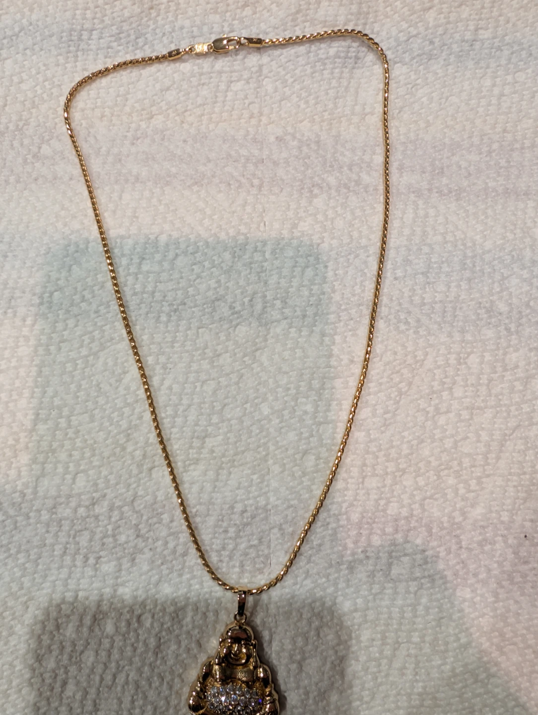 Xuping 18 K Gold Plated Buddha Pendant Necklace - photo 4