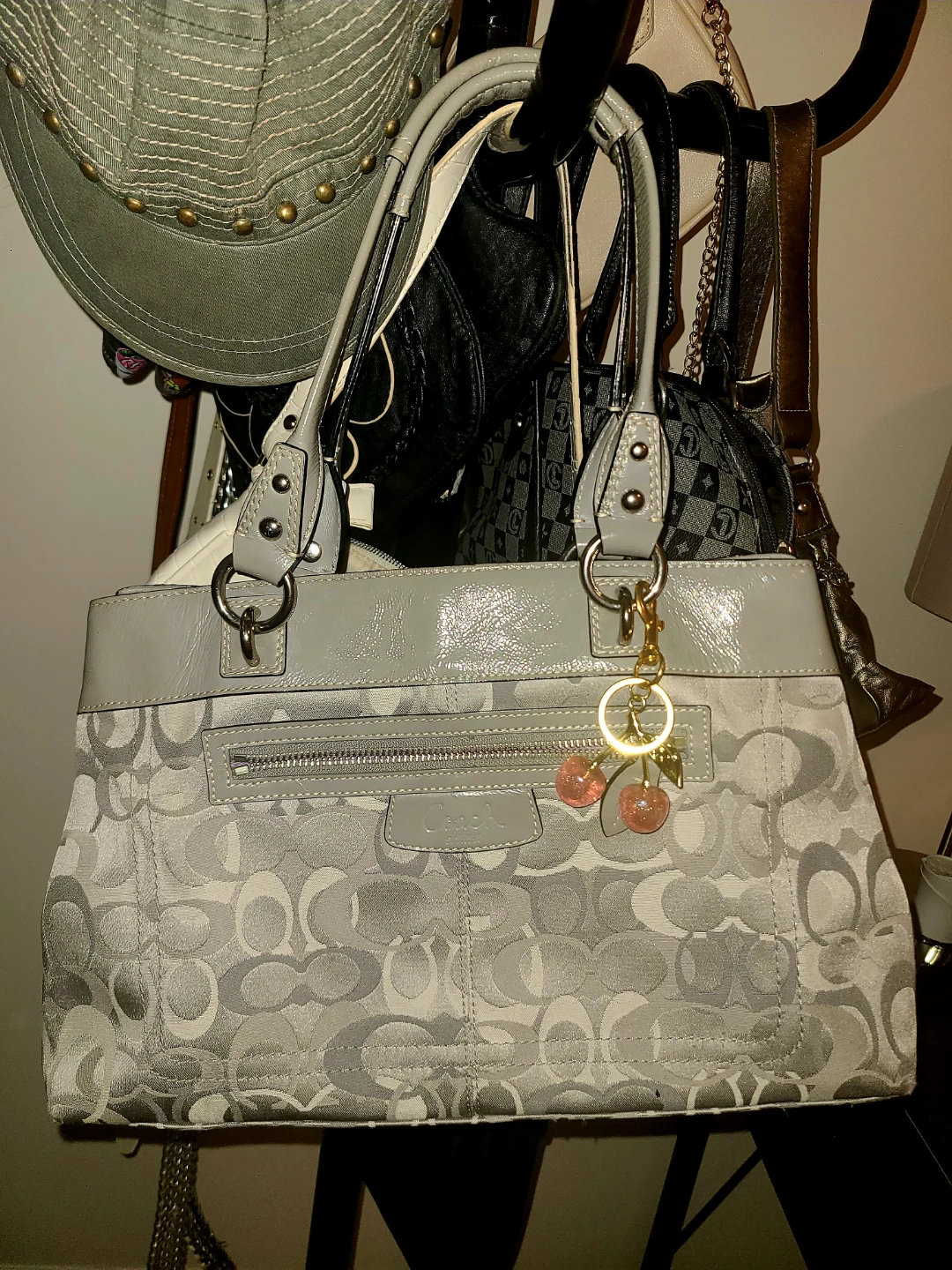 Coach Signature Grey Handbag