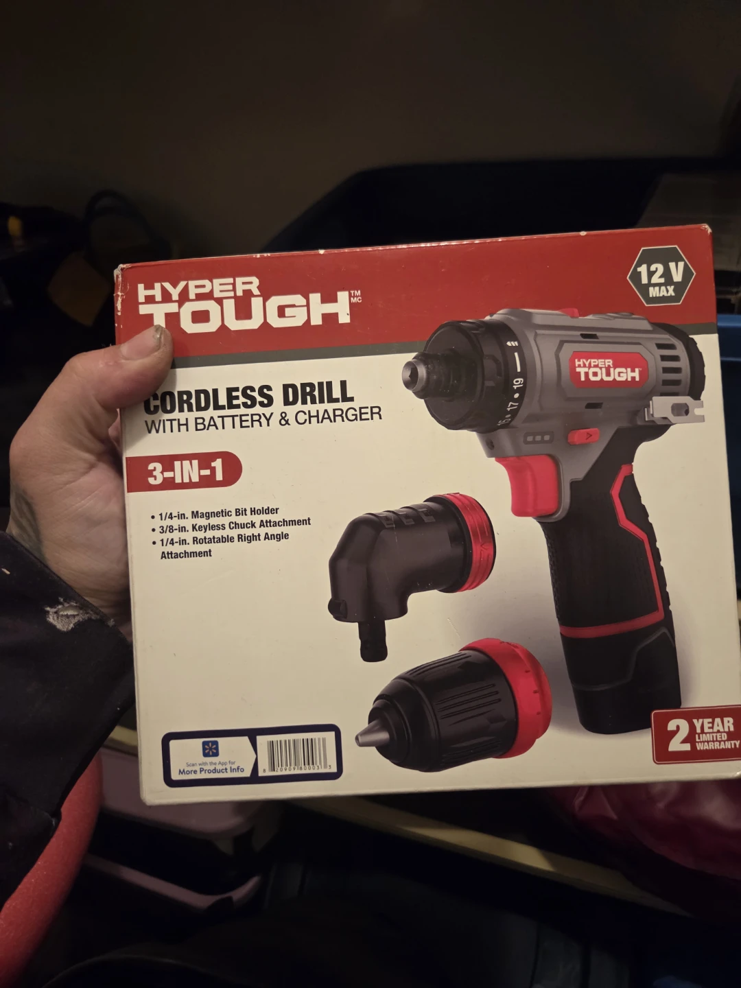 Hyper Tough 12V Max 3-in-1 Cordless Drill