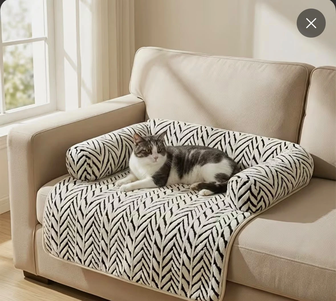 Plush Dog Sofa Protector Cover - photo 2