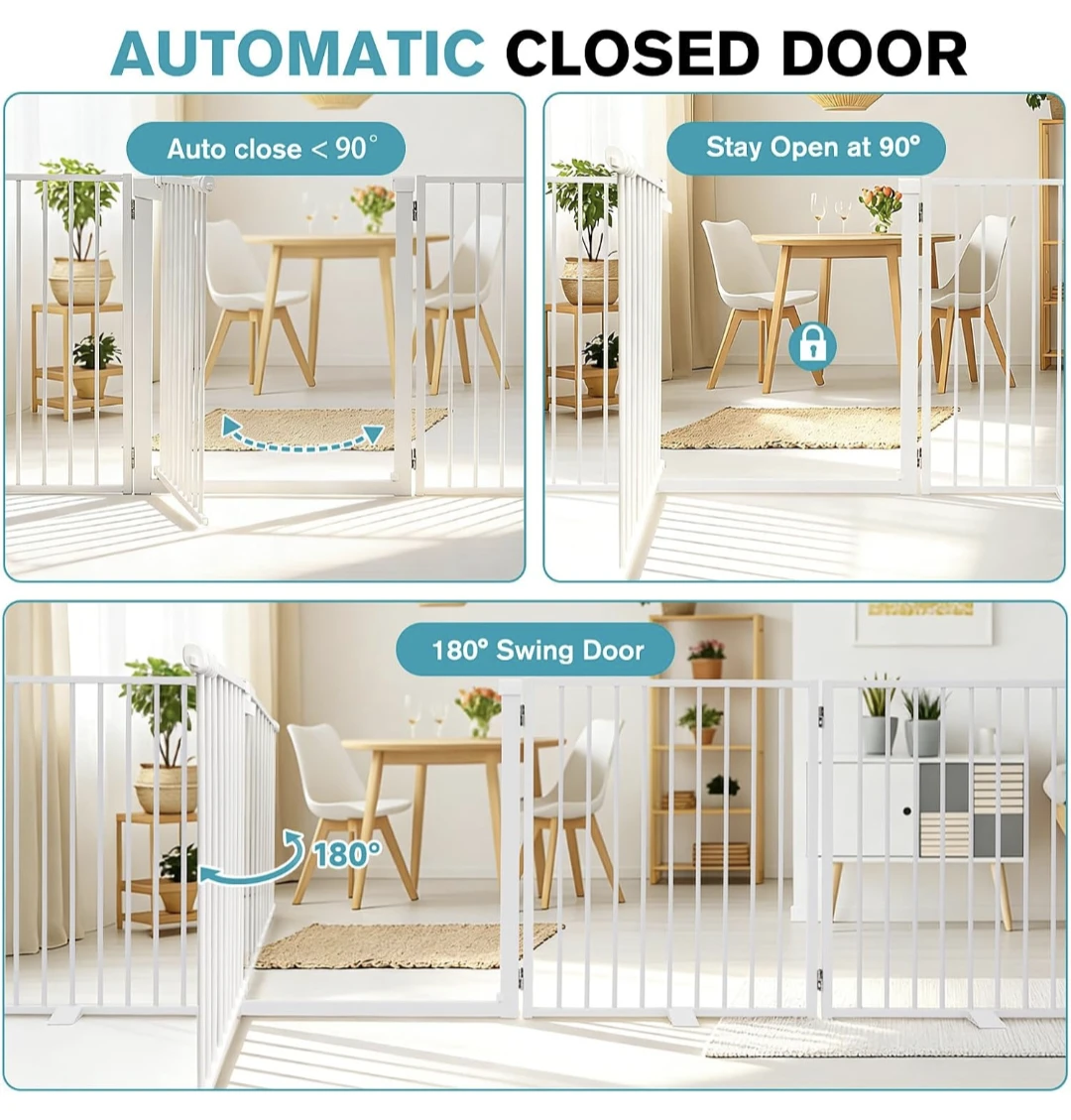 Snagle Paw Free Standing Dog Gate, 156''W×30H - photo 3