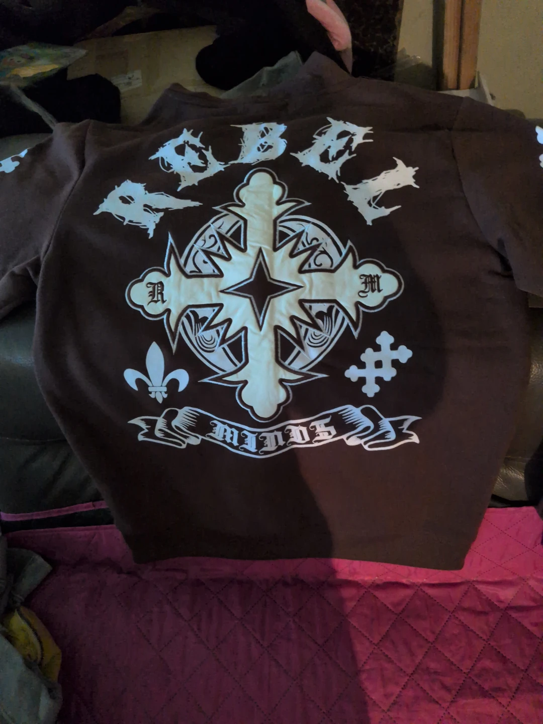 Rebel Minds Hustle & Grind Hoodie Brown - photo 3