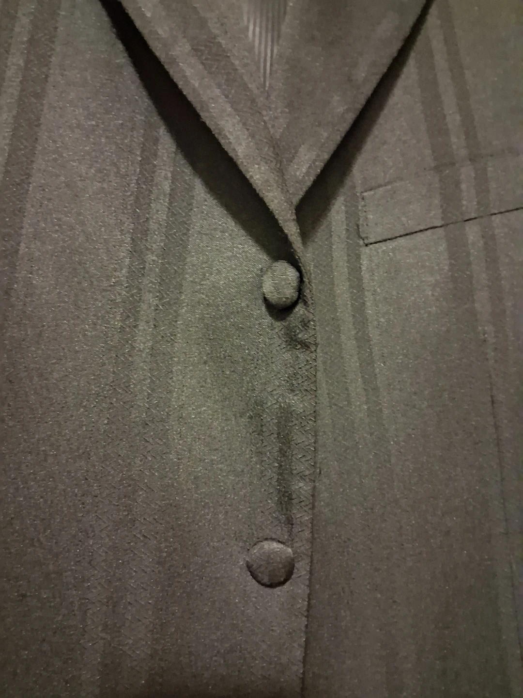 Black Formal Tuxedo Jacket long 4 button mens blazer - photo 2