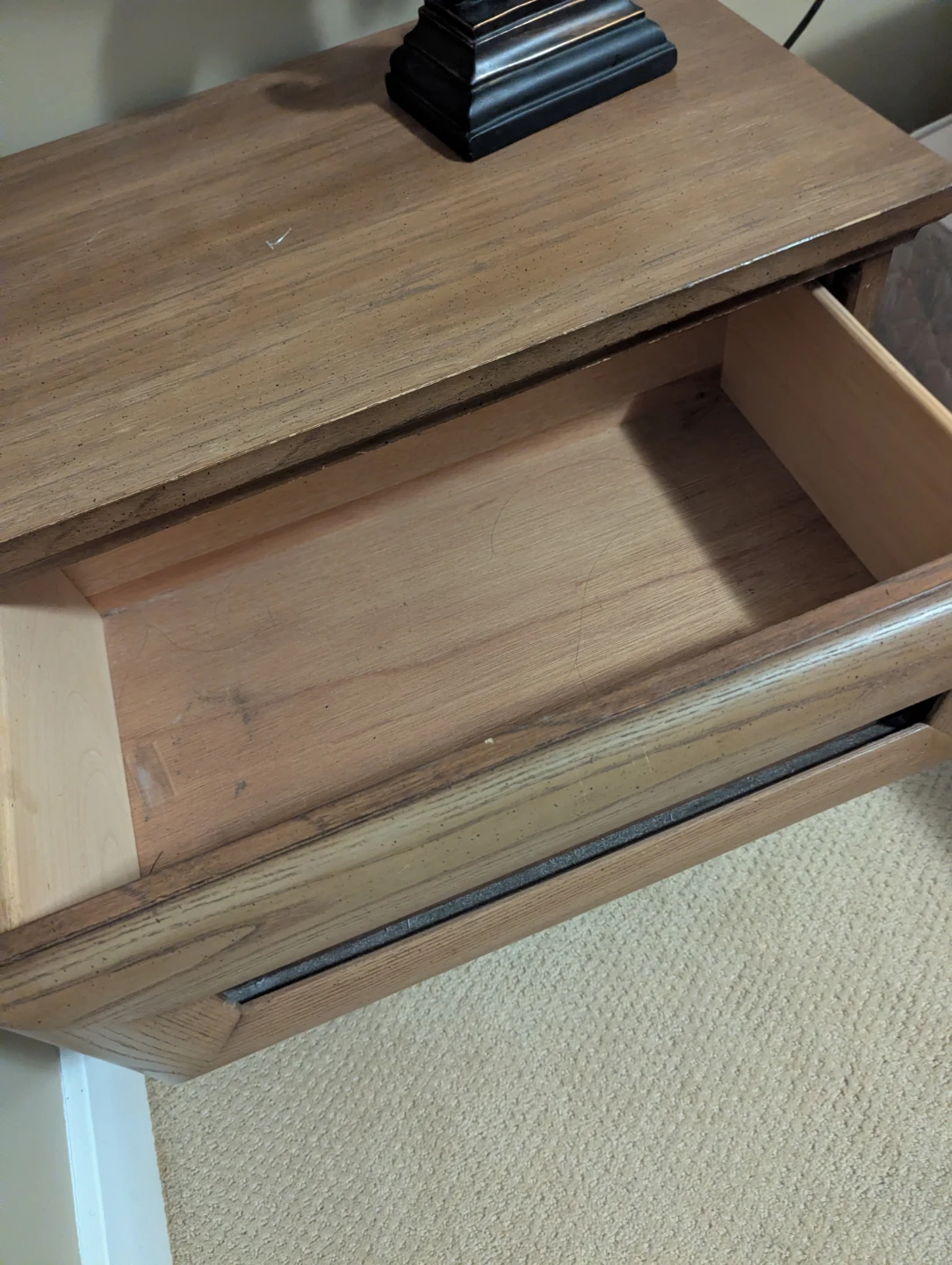 Wooden 2-Drawer Nightstand - photo 2
