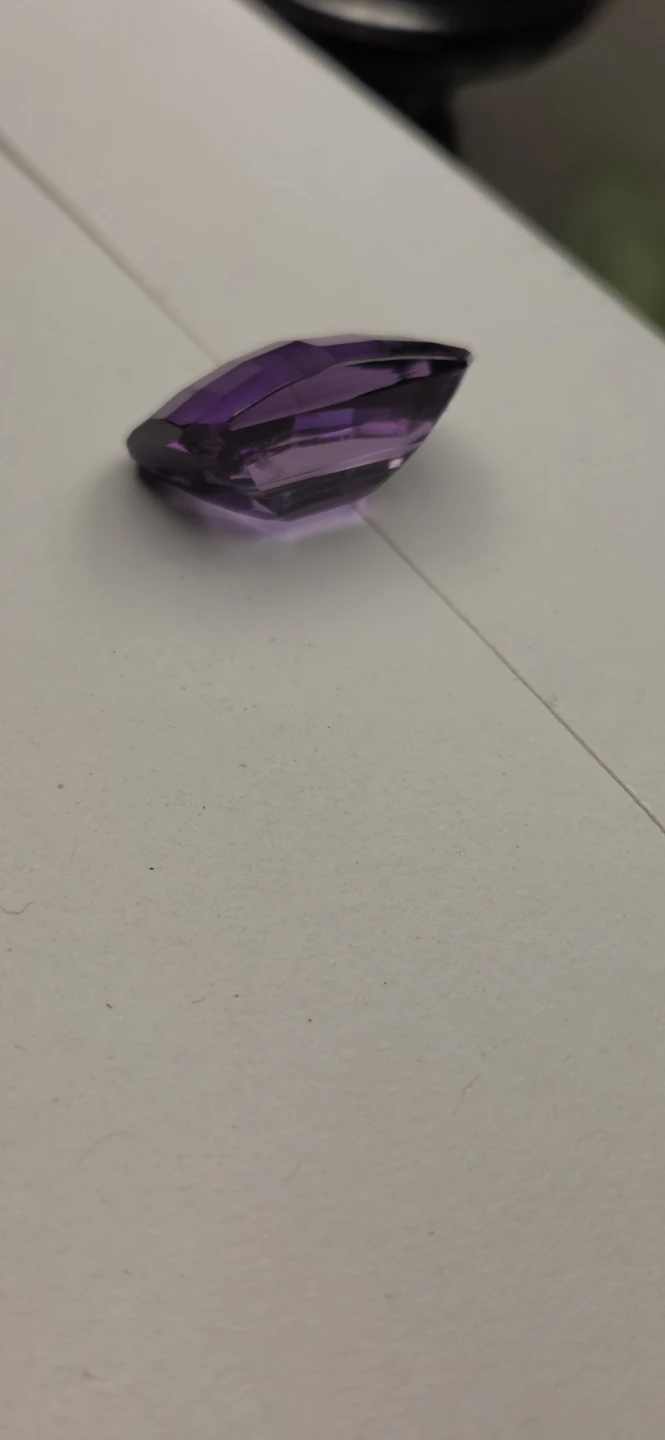 Emerald-cut  natural amethyst /emerald-cut Smoky Topaz - photo 4